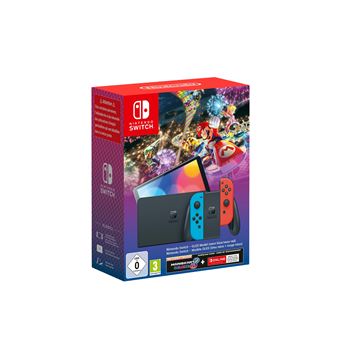 Nintendo Switch – Modèle OLED + Mario Kart 8 Deluxe + abonnement individuel de 3 mois